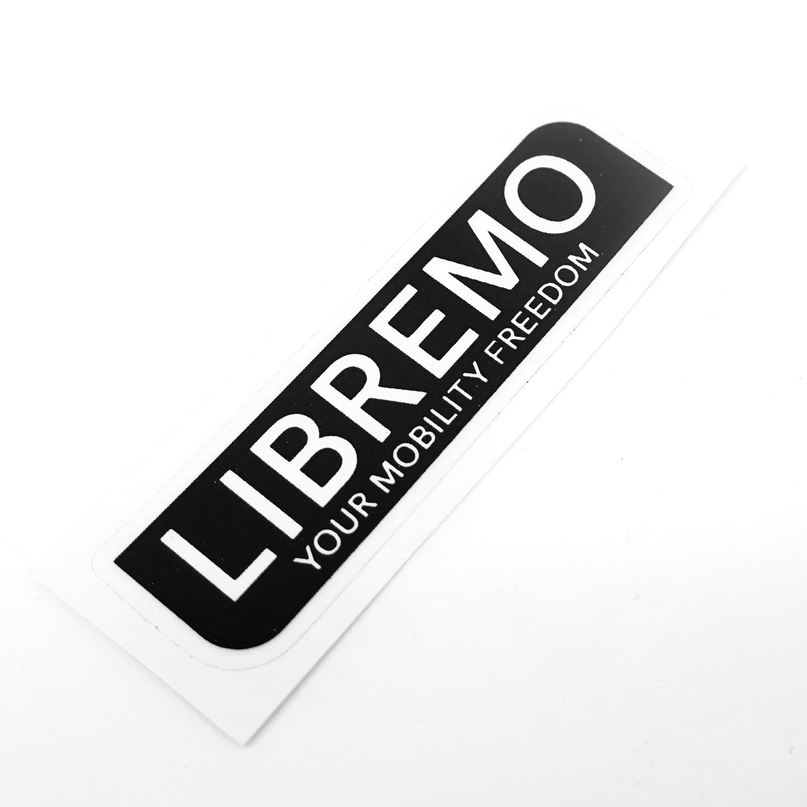 Quad6V2/V3/Pro - Aufkleber "Libremo, Your  Mobility Freedom", 6,3x1,3 cm