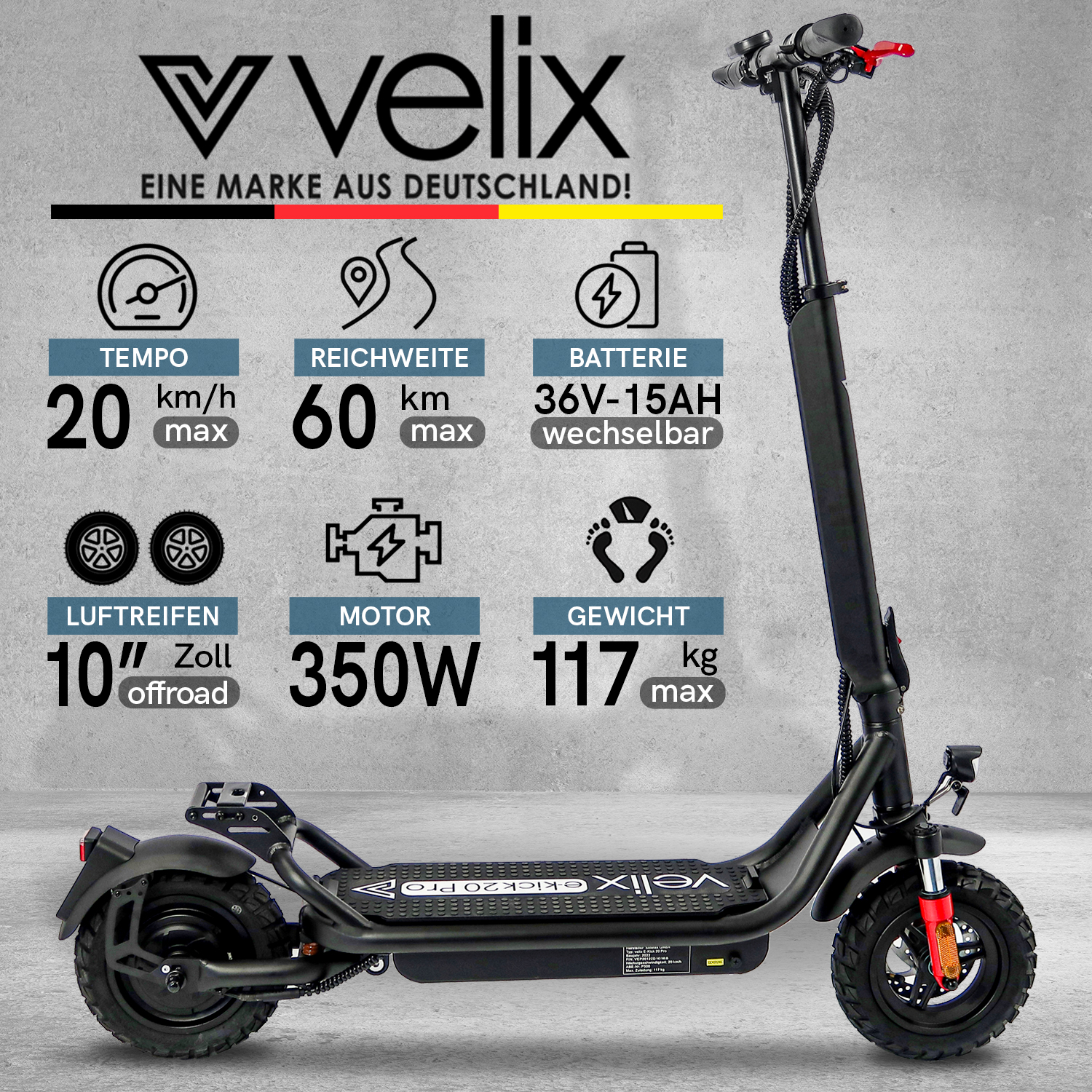 G1, Velix E-Kick 20 Pro, 20 km/h
