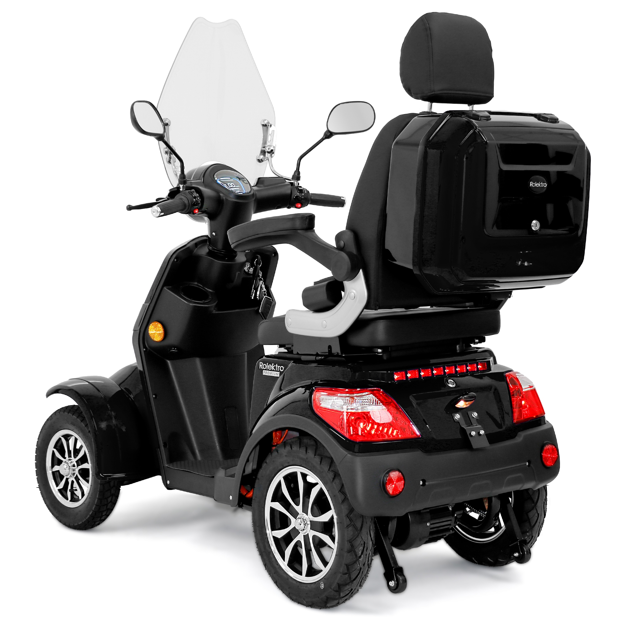 Rolektro E-Quad 25 V.3 Premium, Lithium, Schwarz, 25 km/h