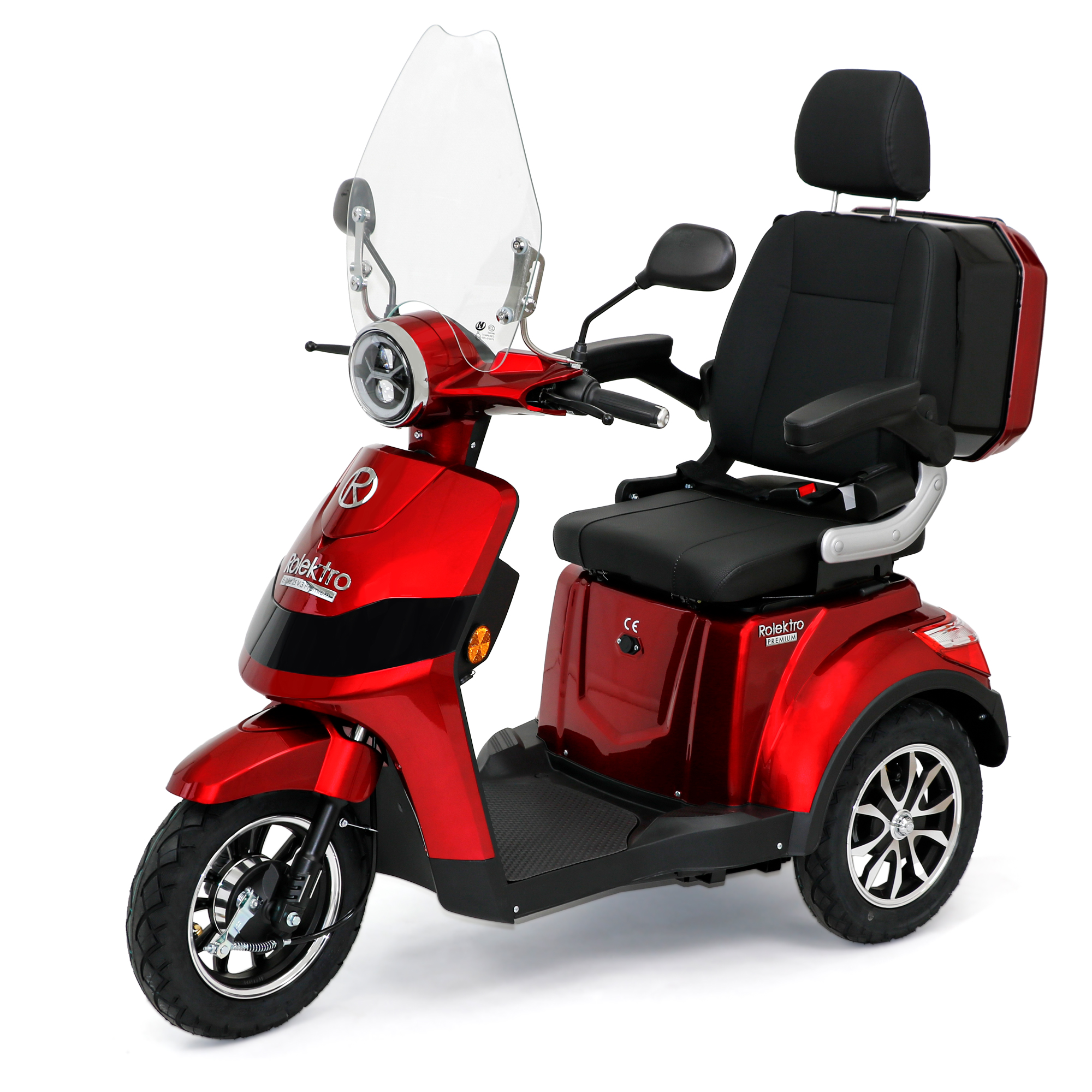 Rolektro E-Trike 25 V.3 Premium, Lithium, Rot, 25 km/h
