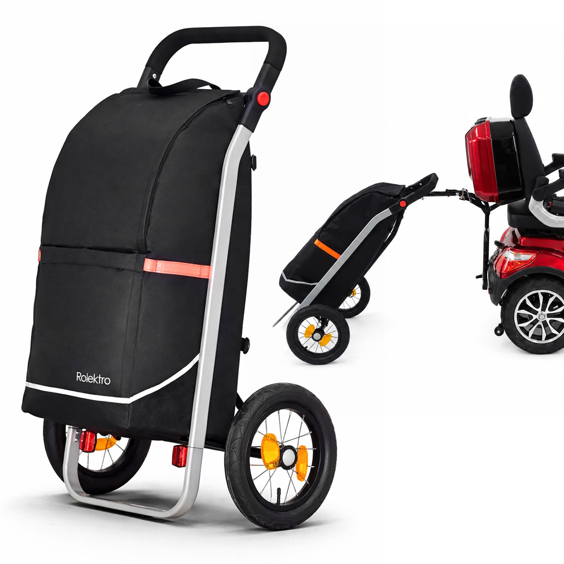 Rolektro, Anhänger,  Einkaufstrolley mit Adapter, 340x280x720 mm
