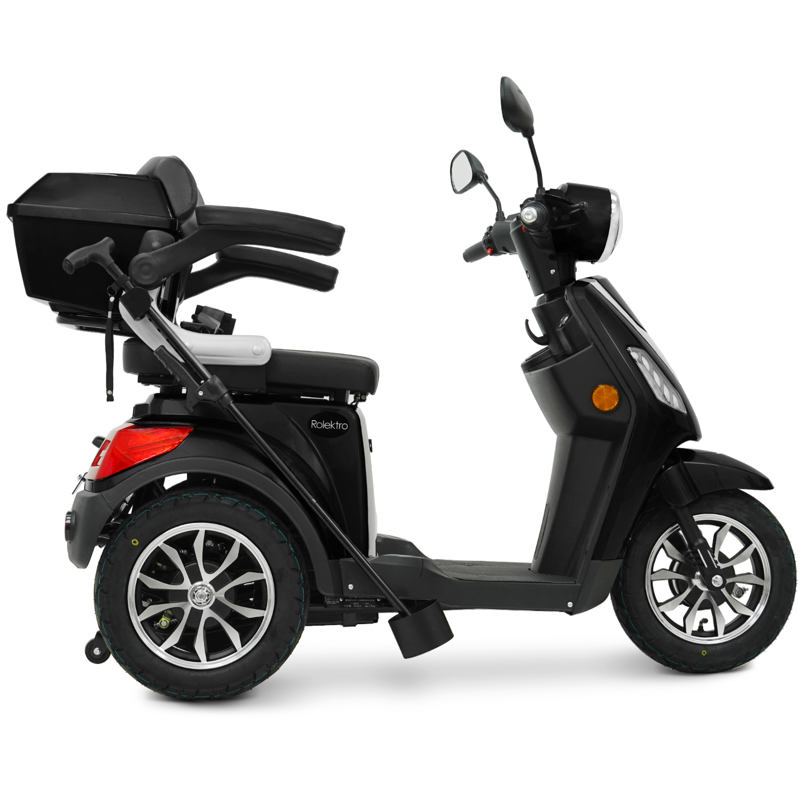Rolektro, E-Trike 25 V.2 R31, black, 60V-20Ah lead-acid batteries, 1000 watts