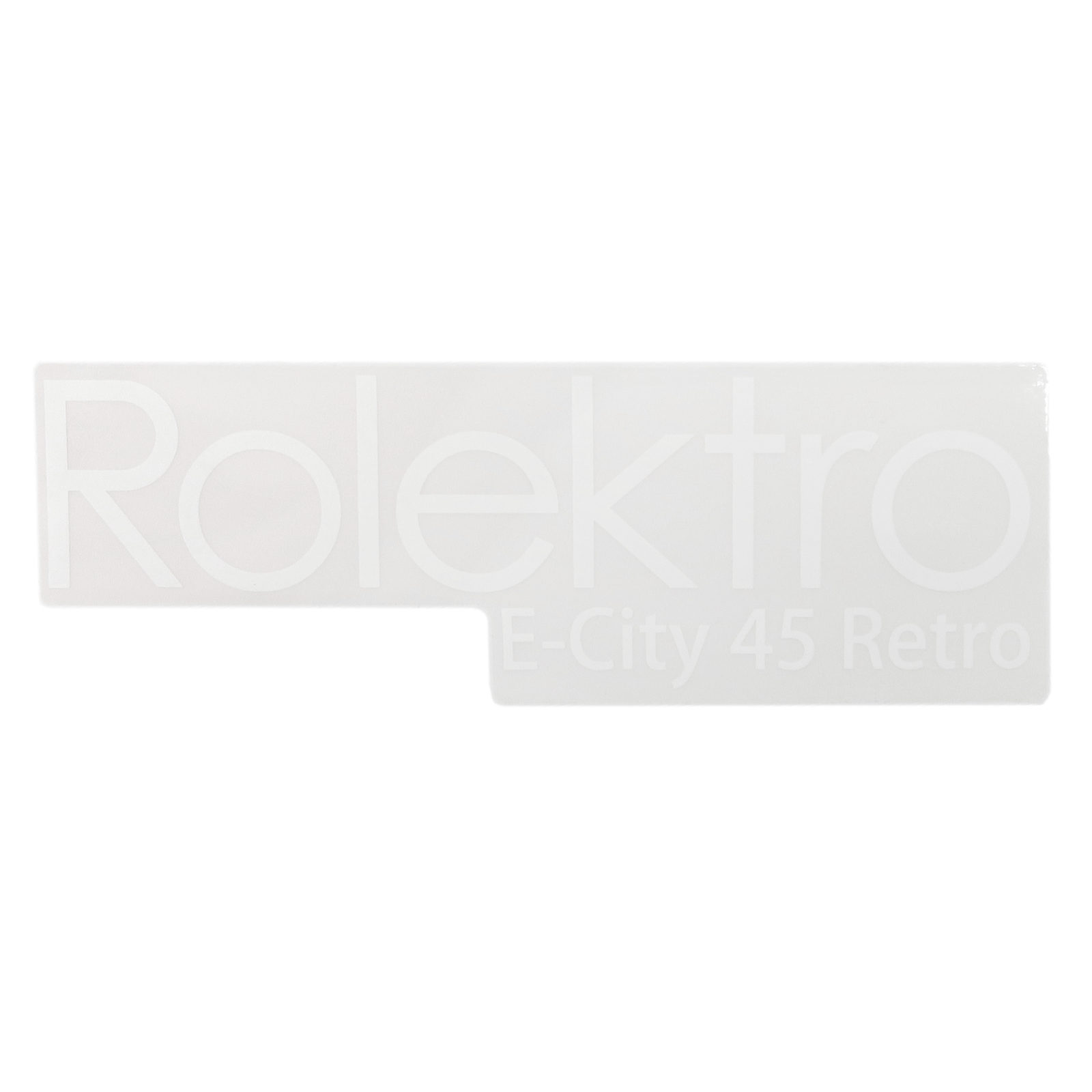 Retro45 - Aufkleber Seitenteil "Rolektro E-City 45 Retro", links