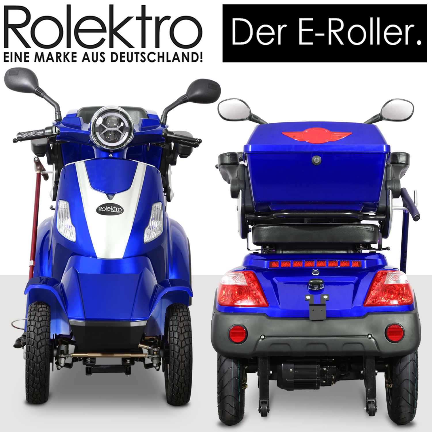 Rolektro E-Quad 25 V.2 Blei-Gel, Blau, 25 km/h
