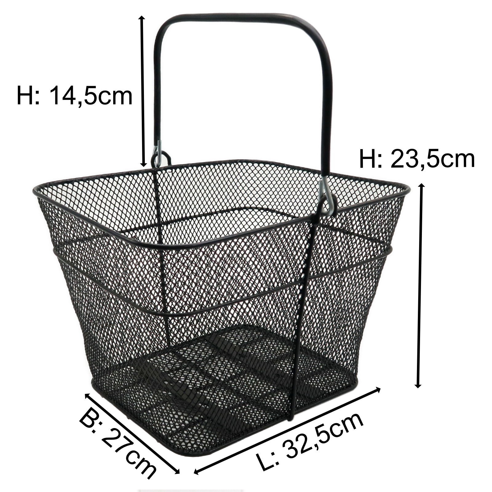 Fun20V2 - Korb hinten, schwarz