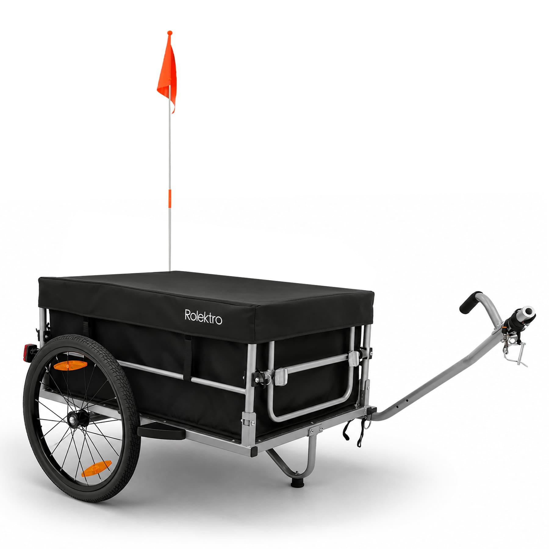 Rolektro Anhänger, Transport-Anhänger aus Stahl, 800x585x350 mm