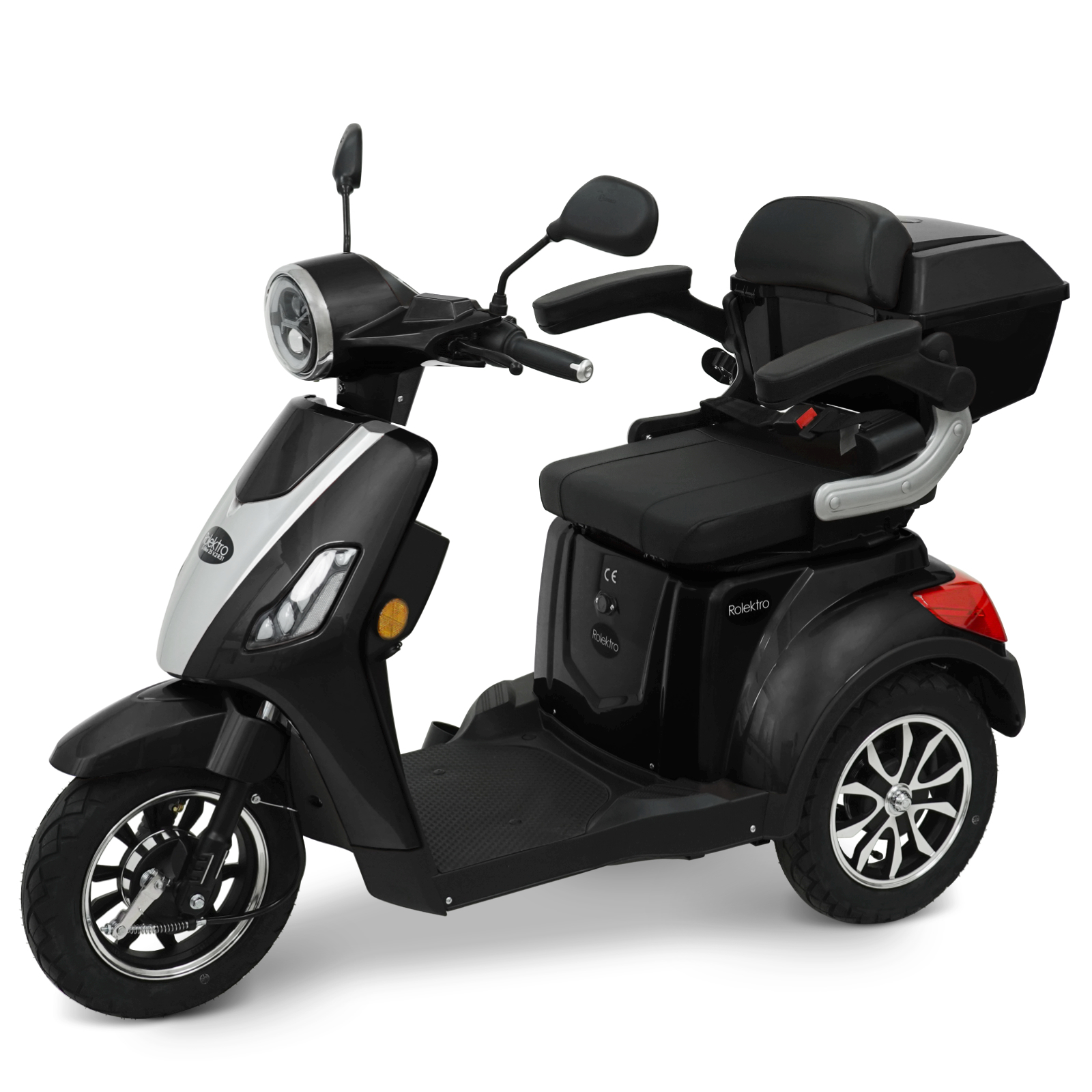 Rolektro, E-Trike 25 V.2 R31, black, 60V-20Ah lead-acid batteries, 1000 watts