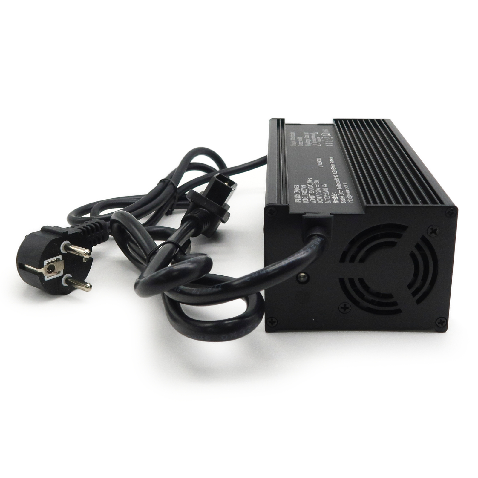 Quad25V3/R26 - Ladegerät 60V/30Ah für Lithium-NCM-Akku, Eckig, Alugehäuse, 71,4V/5A