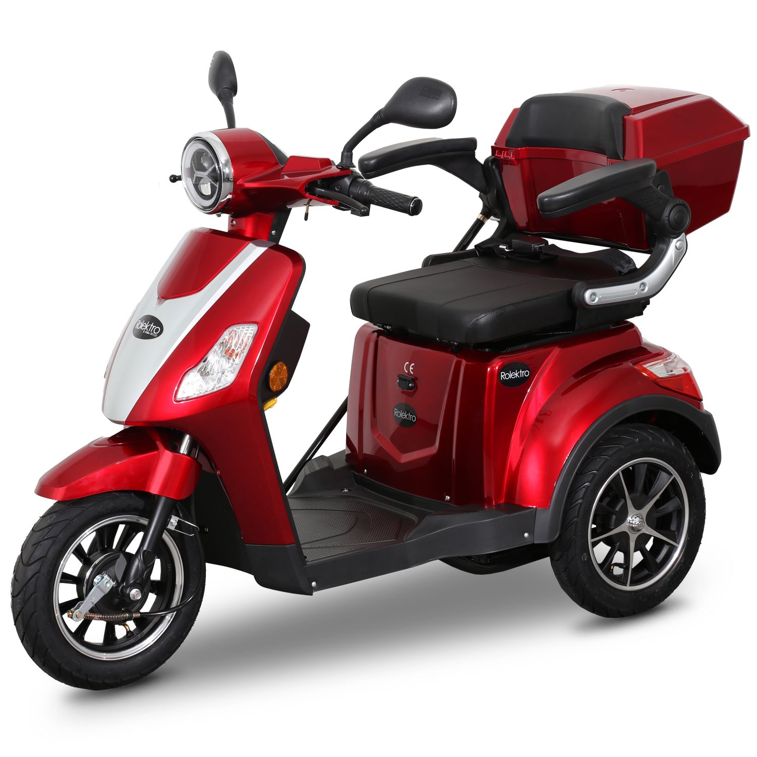 G1, Rolektro E-Trike 15 V.2 Blei-Gel, Rot, 15 km/h