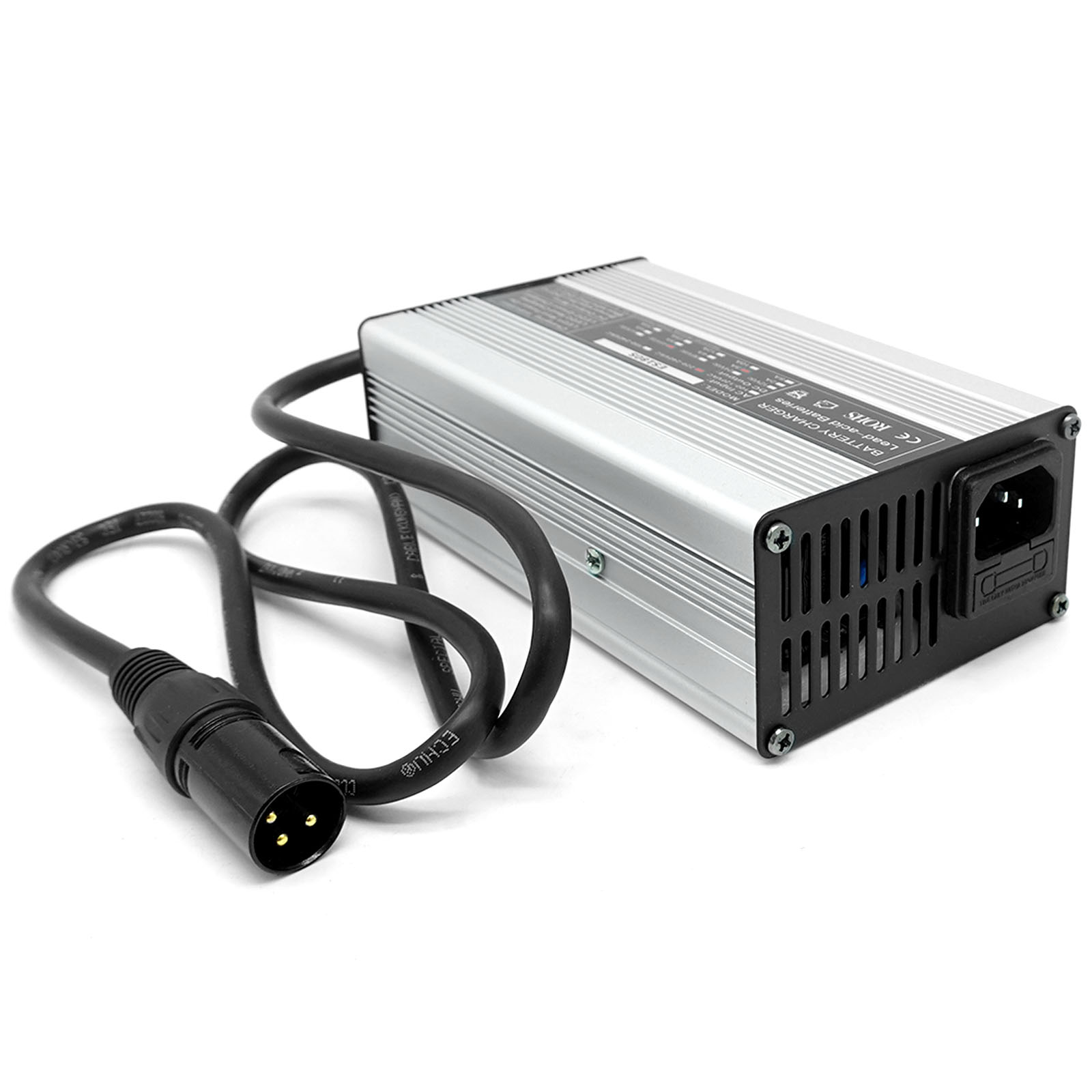 Hero45V2 - Charger 48V/3A for lead-acid battery, 3-pin, round plug