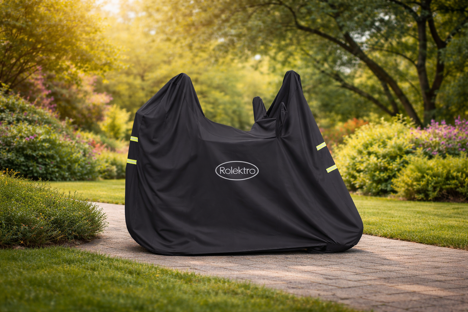 Rolektro, cover for E-Trike, E-Quad Premium models (with windshield), black
