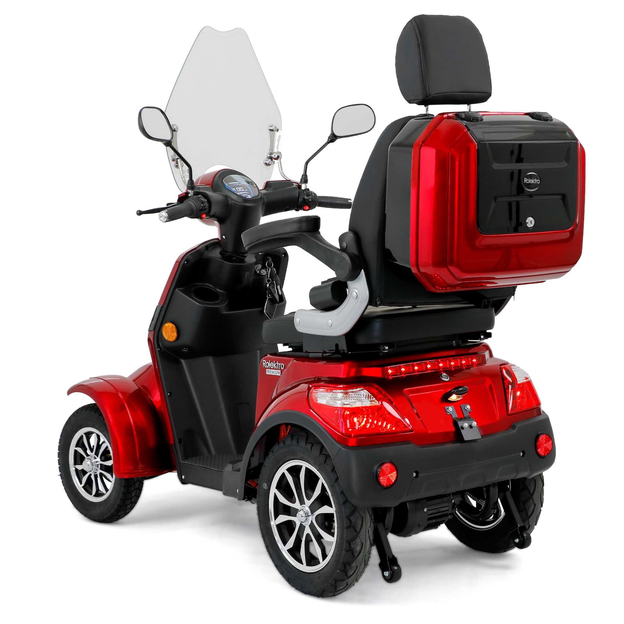 Rolektro E-Quad 25 V.3 Premium, Lithium, Rot, 25 km/h