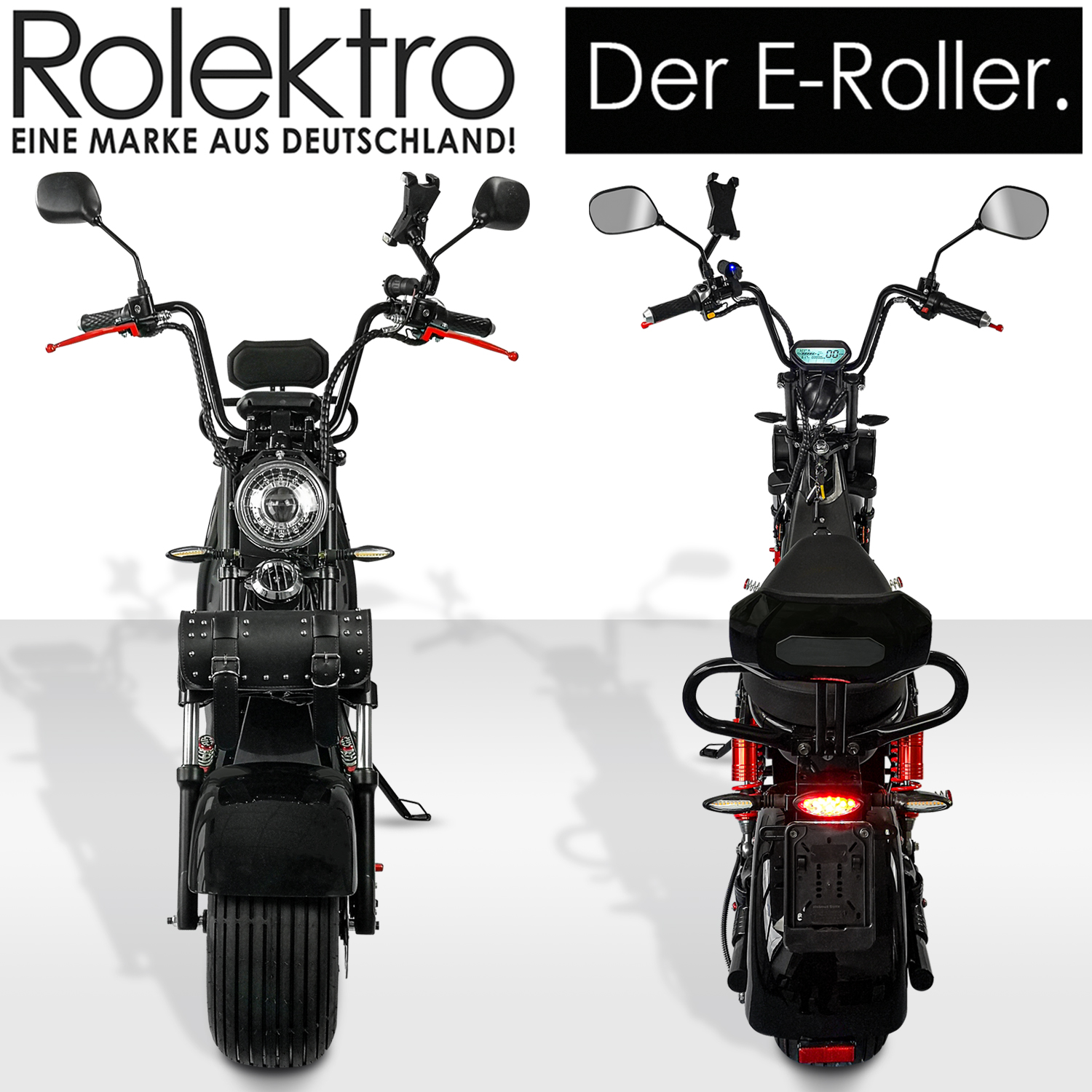Rolektro, E-Cruiser 45 Lithium, Schwarz, 60V-20Ah Akku, 1500 Watt