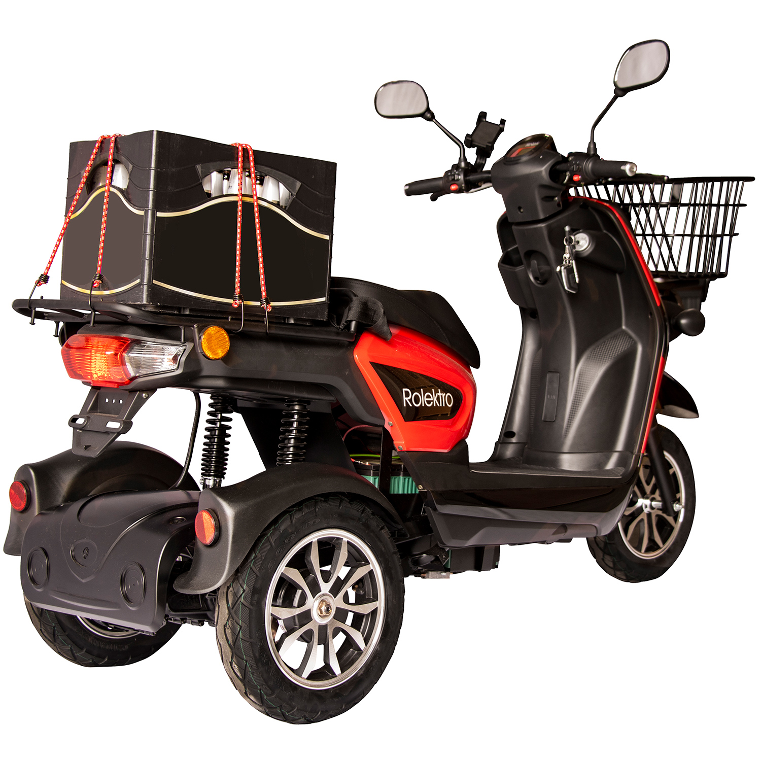 G1, Rolektro E-Carrier 25 V.2 Blei-Gel, Rot, ohne Koffer, 25 km/h