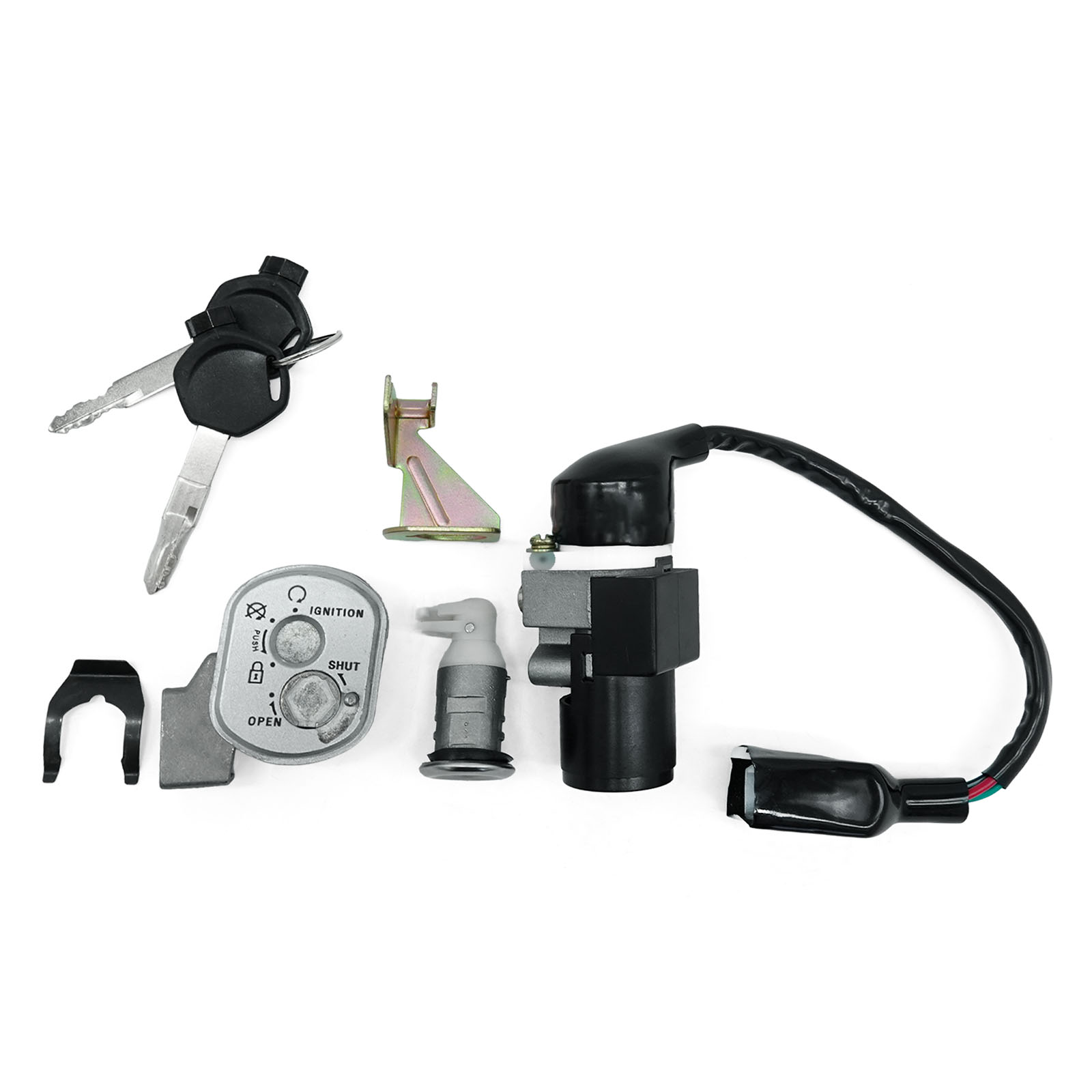 light40 - Ignition lock, seat lock, set with 2 keys