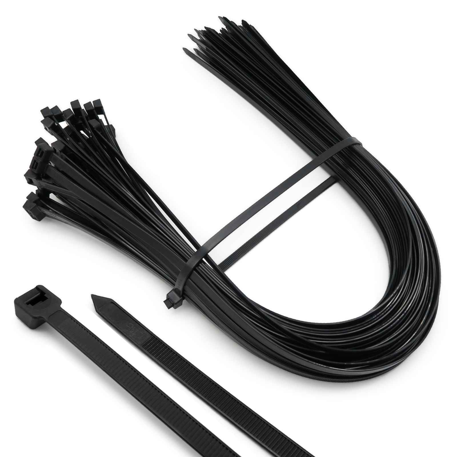 Kabelbinder, schwarz, 7,6 x 750mm, 100 Stk