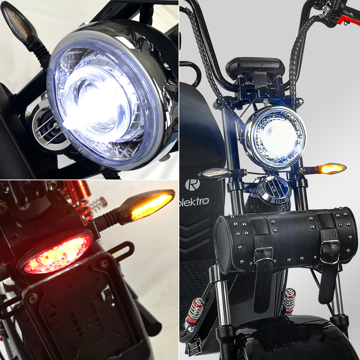 Rolektro, E-Cruiser 45 Lithium, Schwarz, 60V-20Ah Akku, 1500 Watt