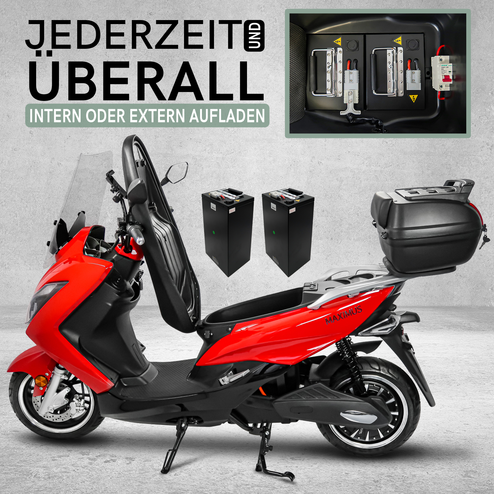 G1, Maximus MX2-45, 2 x Lithium Akkus, 45 km/h