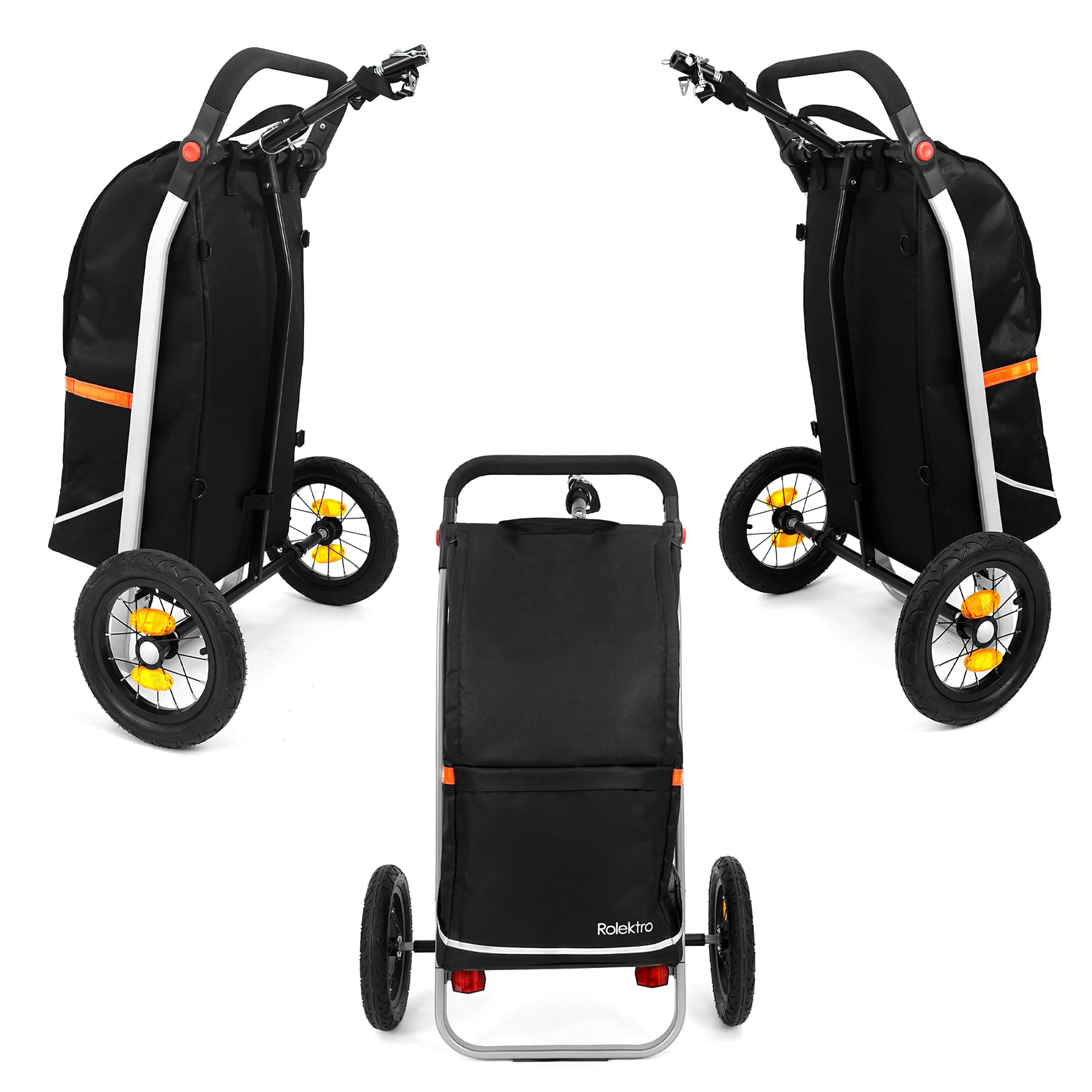 Rolektro, Anhänger,  Einkaufstrolley mit Adapter, 340x280x720 mm