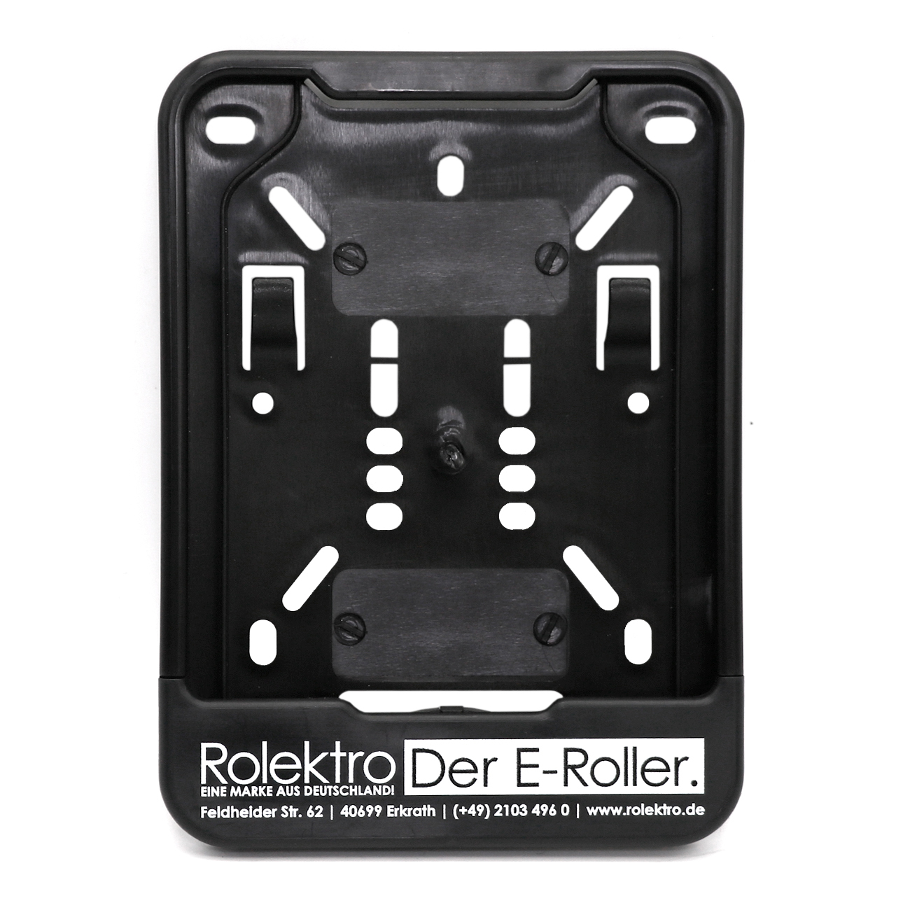 Kennzeichenhalterung, Halter für Nummernschild mit Rolektro Logo Kennzeichenhalterung, Halter für Nummernschild mit Rolektro Logo