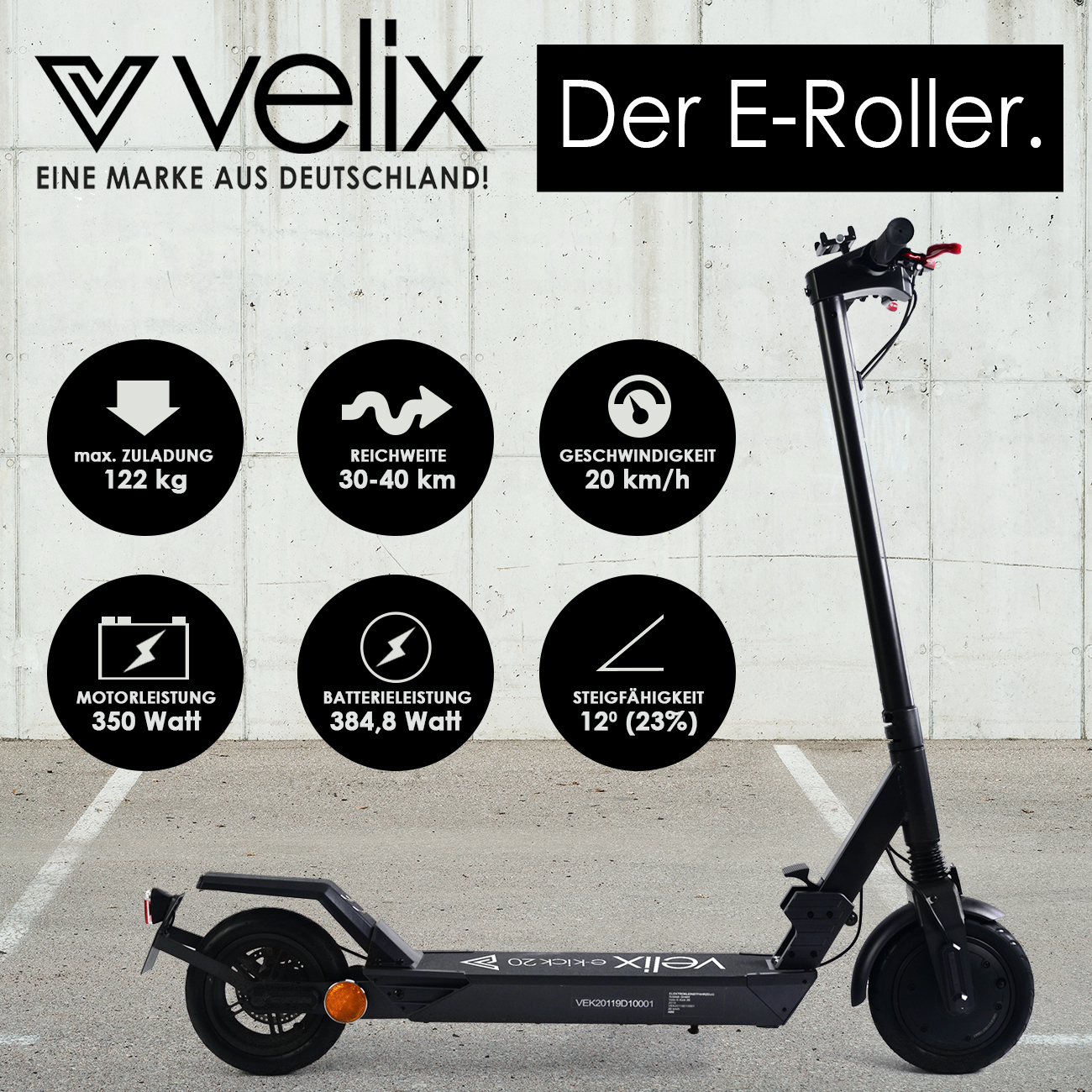 G2, Velix E-Kick 20, Elektrokleinstroller nach EkFV