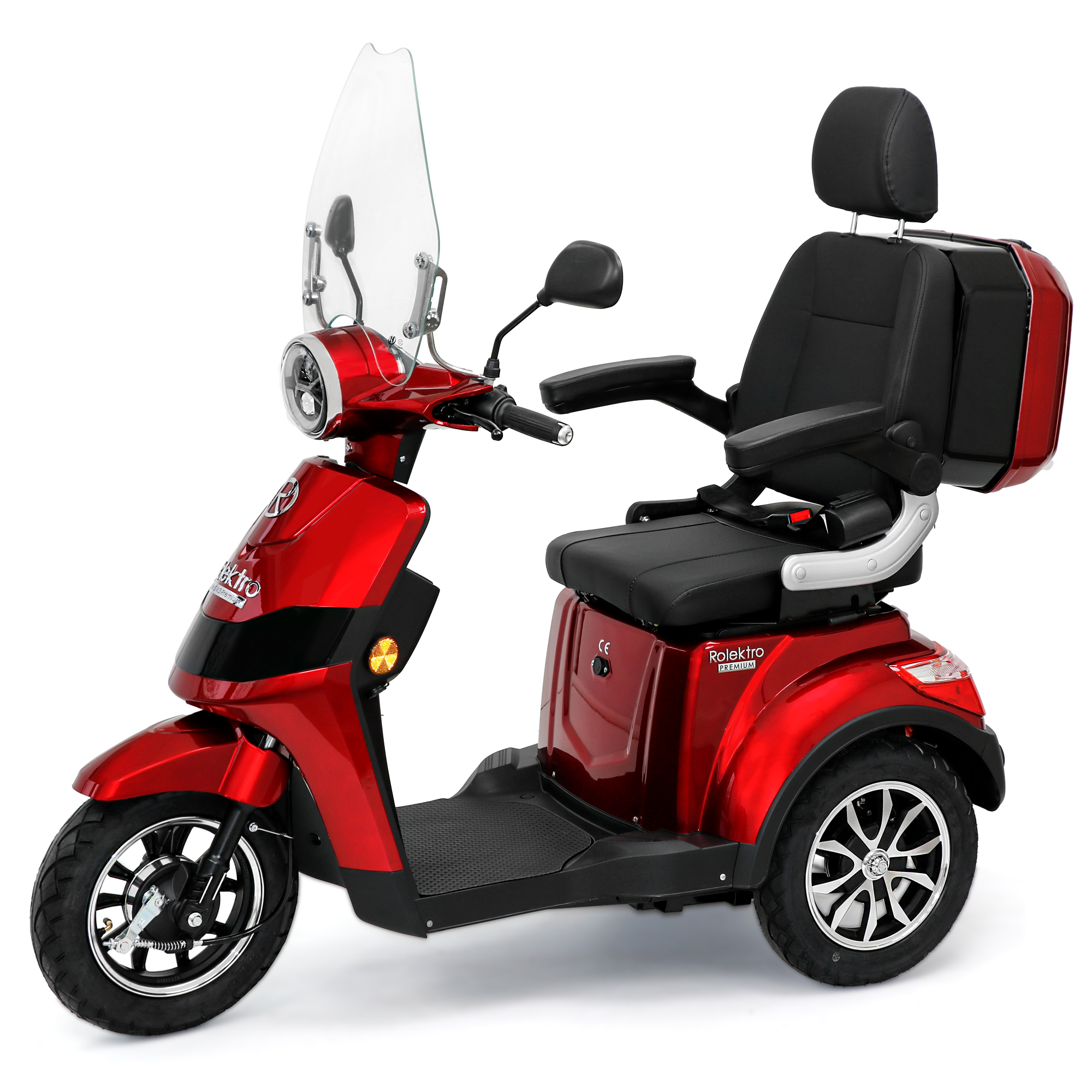 Rolektro E-Trike 15 V.3 Premium, Lithium, Rot, 15 km/h