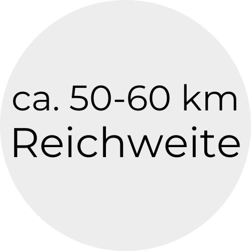 50-60kmReichweite