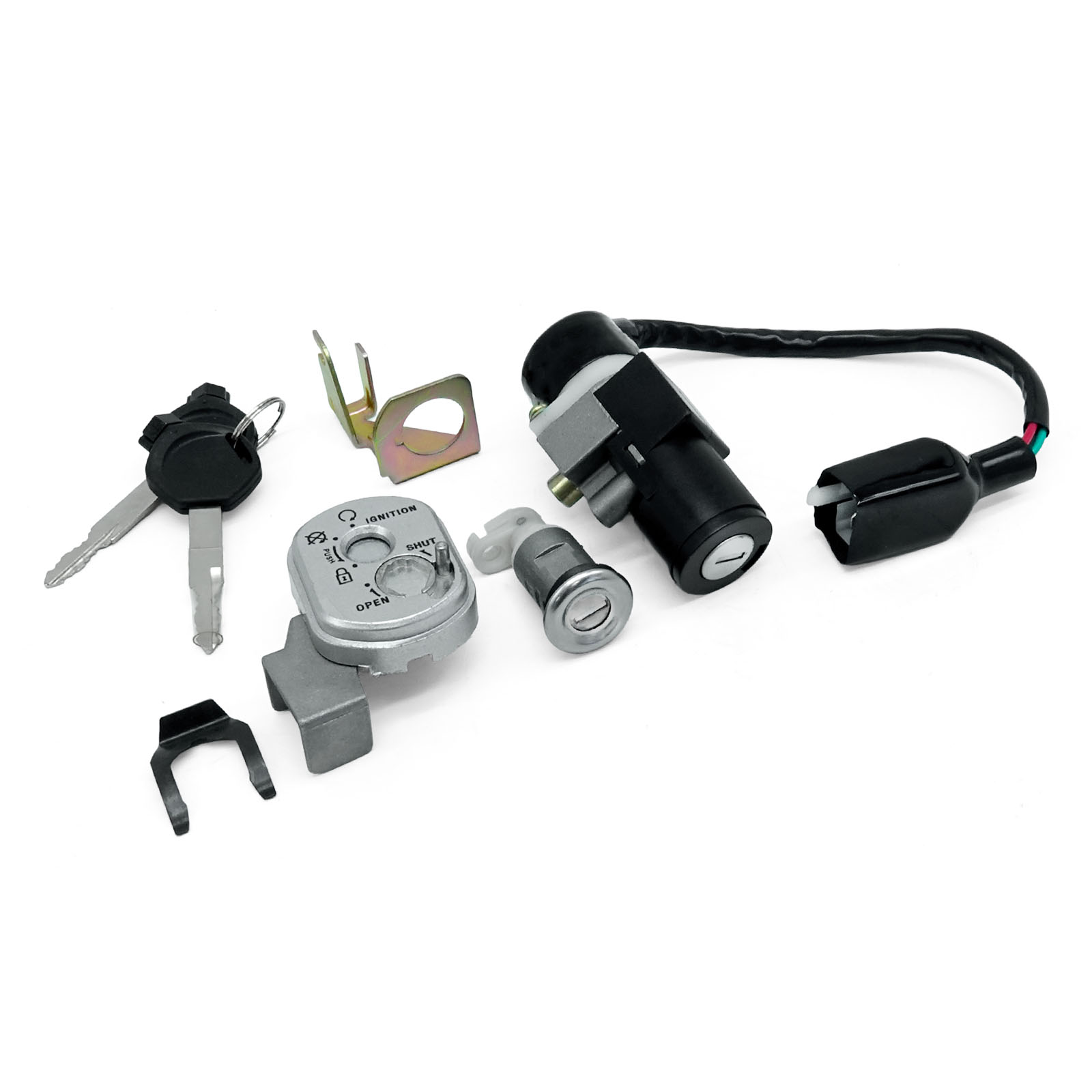 light40 - Ignition lock, seat lock, set with 2 keys