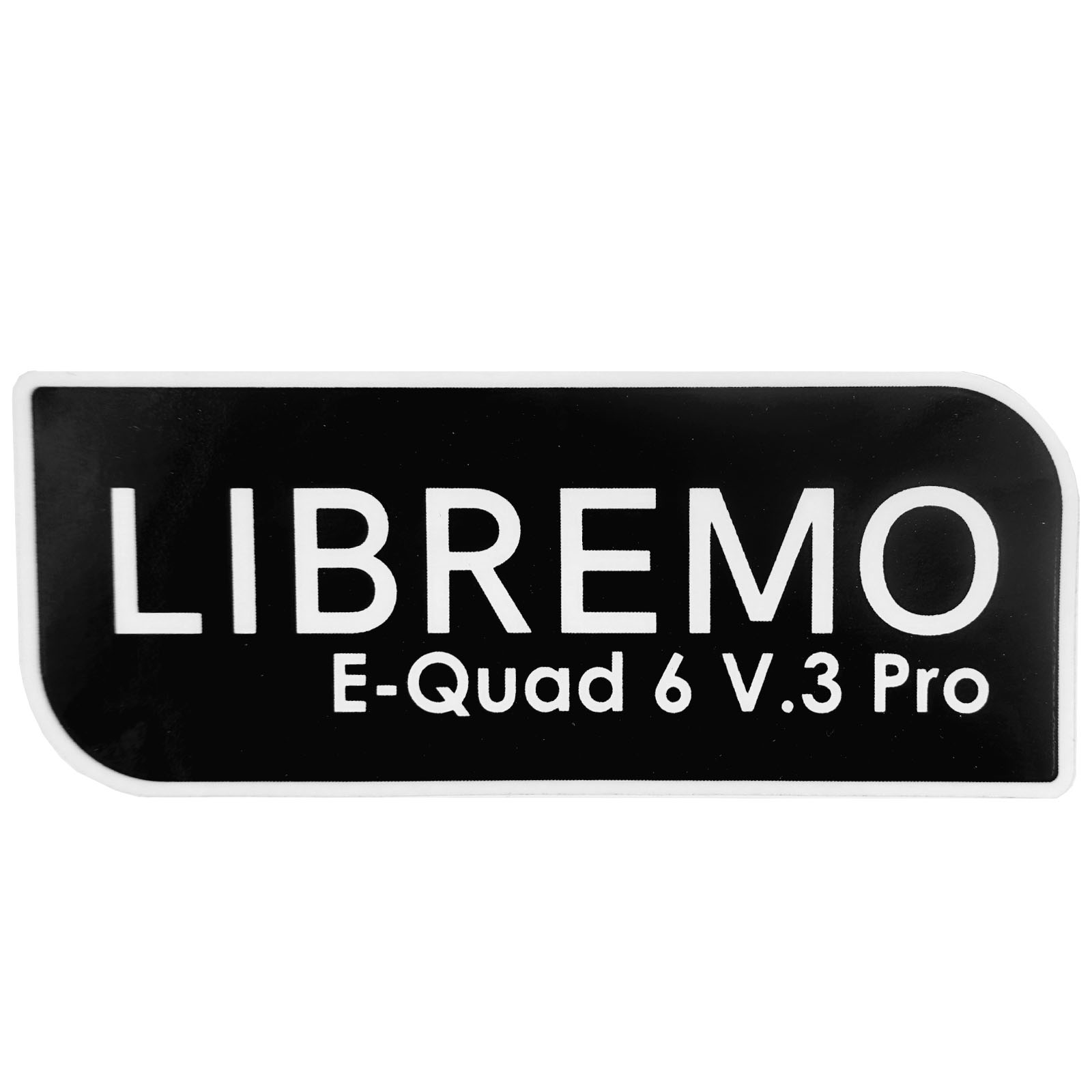 Quad6V3/Pro - Aufkleber "Libremo, E-Quad 6 V.3 Pro", 10x4 cm